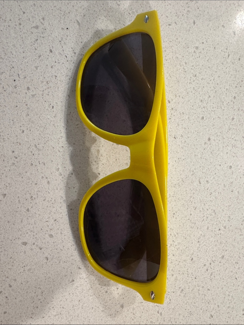 Yellow Retro Wayfarer Sunglasses - Bold Yellow Frame